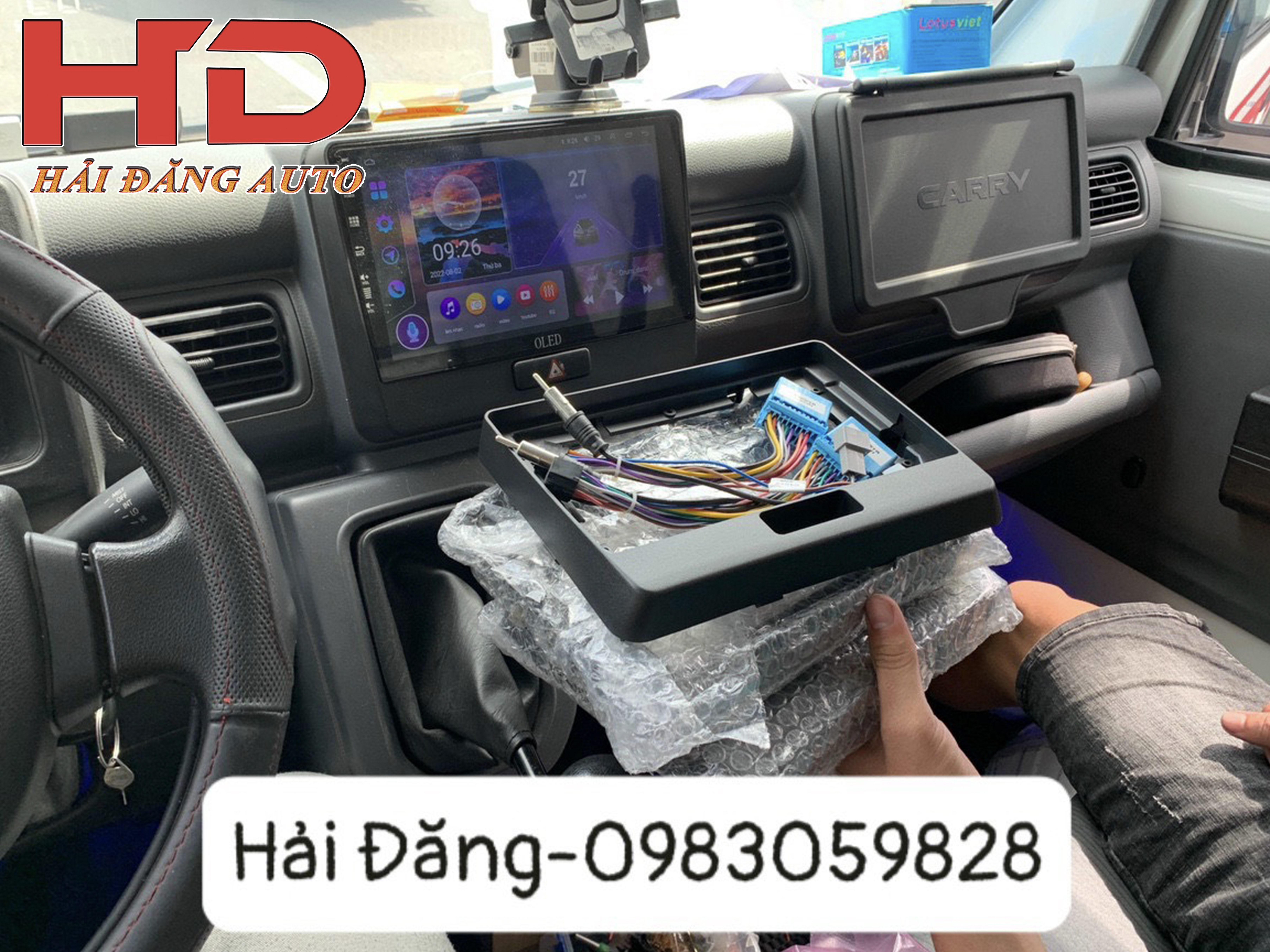 Mặt dưỡng màn hình xe tải Suzuki Carry Pro New